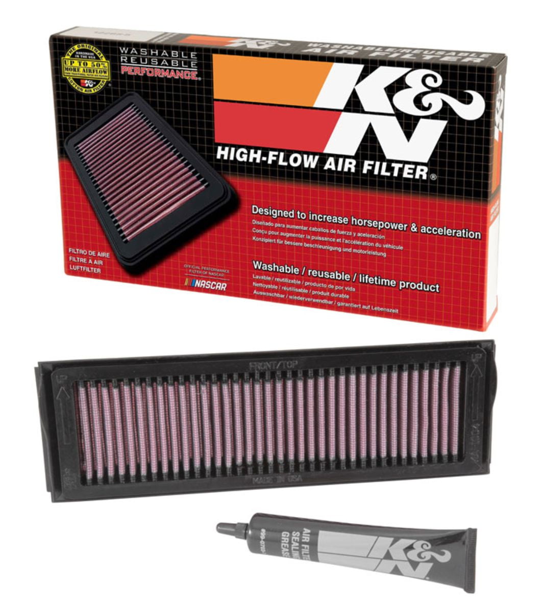 A K&N High-Flow Original Lifetime Engine Air Filter: Increase