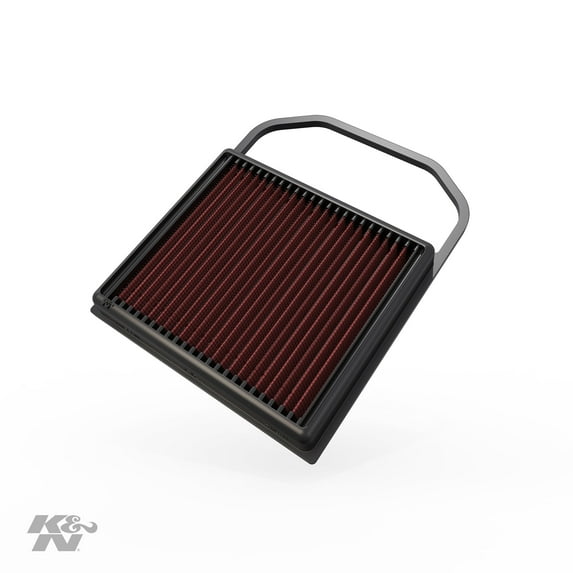 K&N Engine Air Filter: High Performance, Premium, Washable, Replacement Filter: 2014-2019 Mercedes V6 (C400, C43 AMG, C450 AMG, E450, GLC43AMG, GLE400, GLS 400 and other select models), 33-5032
