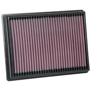 K&N Performance High-Flow Engine Air Filter: Washable, Multi-Layer Protection, Engineered to Boost Horsepower, 33-3131
