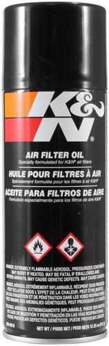 K&N Engineering Air Filter Oil, 12.25 Oz Aerosol Spray for Improved ...