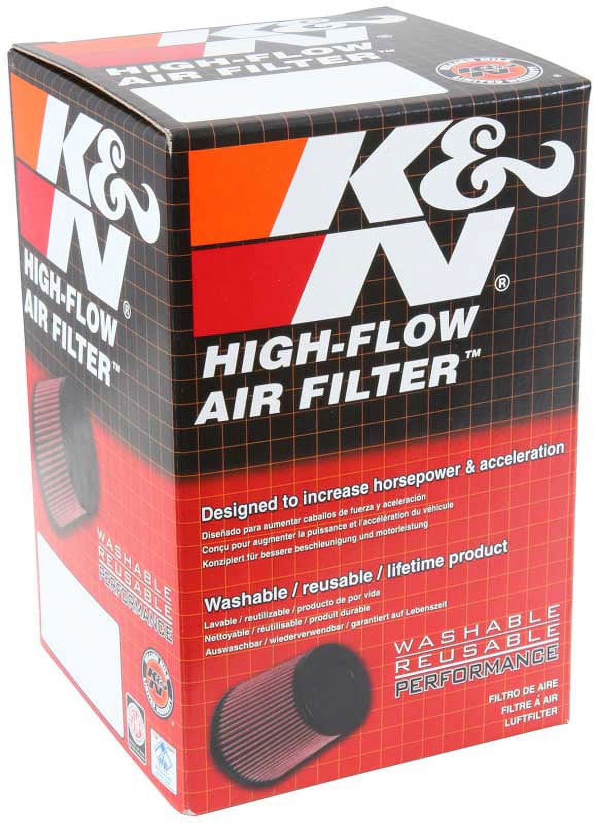 K&N E-3341 High Performance Custom Air Filter - Washable, Reusable, Increases Horsepower & Acceleration - View #7