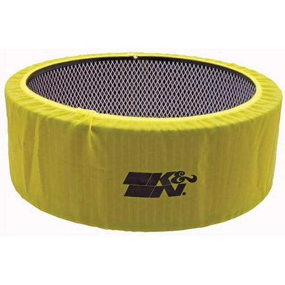 K&N Filters E-3760PY PreCharger Filter Wrap; Yellow; Open Element 14 in. x 5 in.;