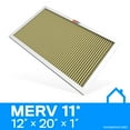 thumbnail image 1 of K&N 12x20x1 AC Furnace Air Filter; Lifetime Washable Reusable Filter; Merv 11; Filters Allergies, Pollen, Smoke, Dust, Pet Dander, Mold, Smog, and More; Breathe Clean Fresh Air: HVC-11220, 1 of 6