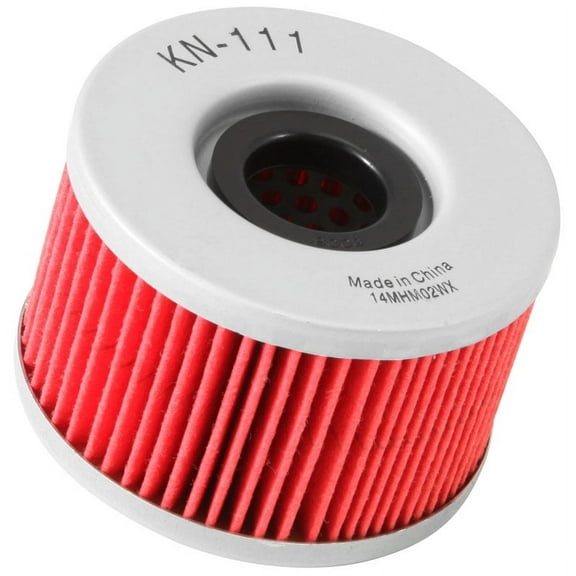 K&N Motorcycle Oil Filter: High Performance, Premium, Designed to be used with Synthetic or Conventional Oils: Fits Select Honda Vehicles, KN-111