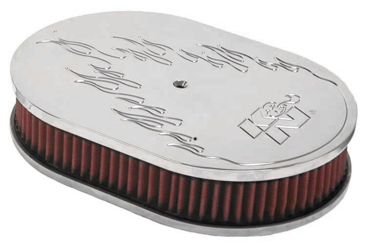 K&N Oval Air Filter Assembly High Performance, Premium, Washable