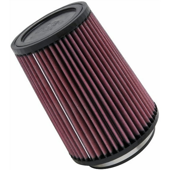 K&N Universal Clamp-On Engine Air Filter: Washable and Reusable: Round Tapered; 4 in (102 mm) Flange ID; 7 in (178 mm) Height; 5.375 in (137 mm) Base; 4.375 in (111 mm) Top , RU-2590