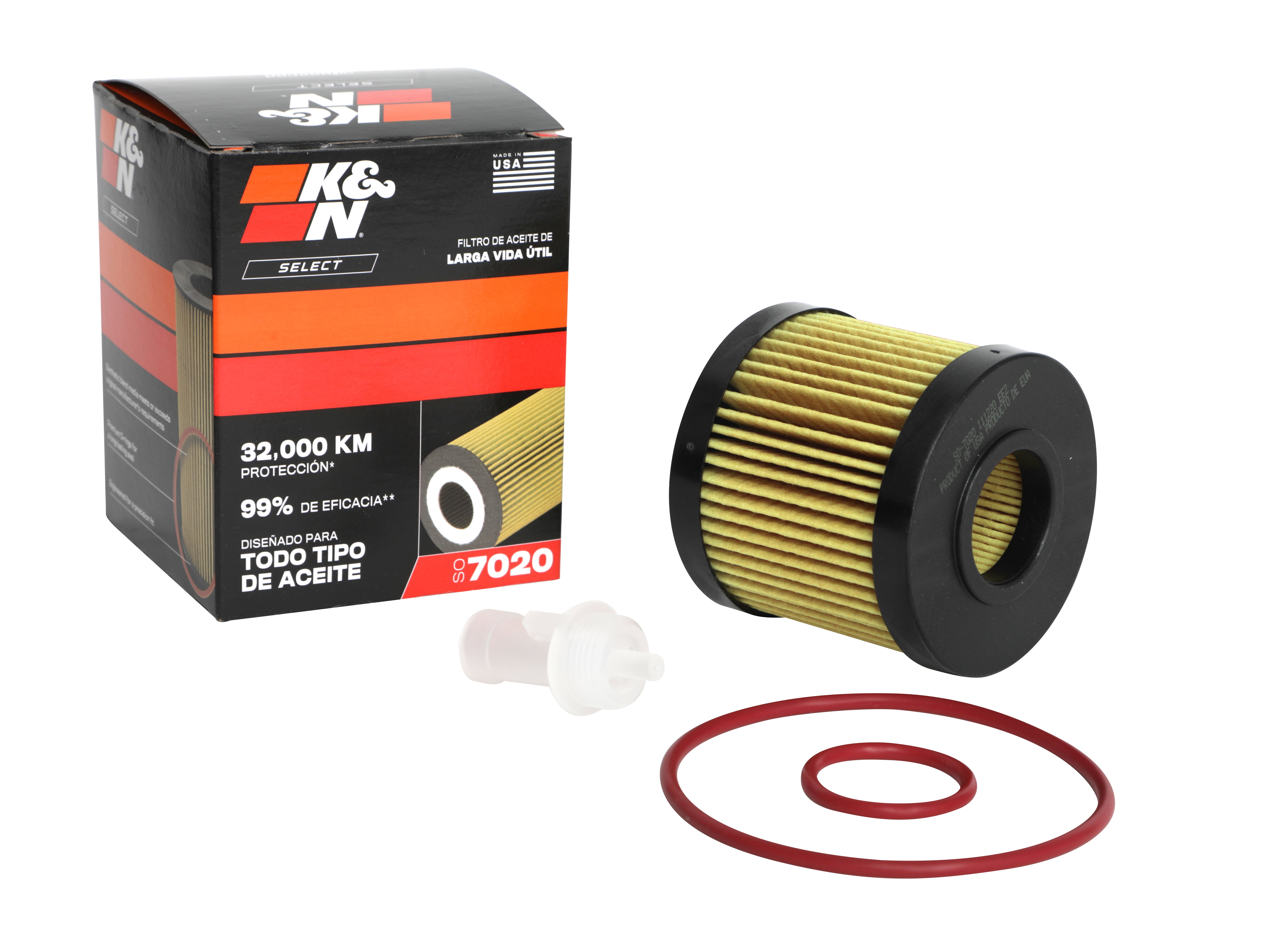 K&N Select Oil Filter SO7020, Designed to Protect your Engine Fits