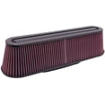 thumbnail image 1 of K&N Universal Air Filter - Carbon Fiber Top and Base: High Performance, Premium, Washable, Replacement Engine Filter: Filter Height: 4.625 In, Flange Length: 2 In, Shape: Oval Straight, RP-5161, 1 of 9