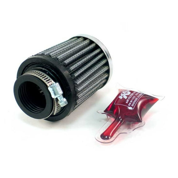 K&N Universal Clamp-On Air Filter: High Performance, Premium, Replacement Engine Filter: Flange Diameter: 1.125 In, Filter Height: 2.5 In, Flange Length: 0.625 In, Shape: Round Tapered, RC-2540