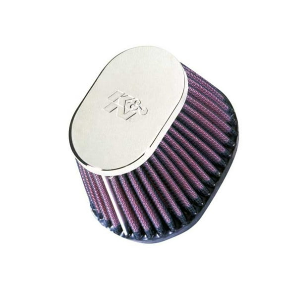K&N Universal Clamp-On Air Filter: High Performance, Premium, Replacement Engine Filter: Flange Diameter: 2.125 In, Filter Height: 2.75 In, Flange Length: 0.625 In, Shape: Oval Straight, RC-0981