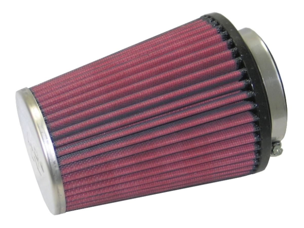 K&N RC-0981 Universal Clamp-On Air Filter - Oval, 2.125" Flange, Washable Performance Filter