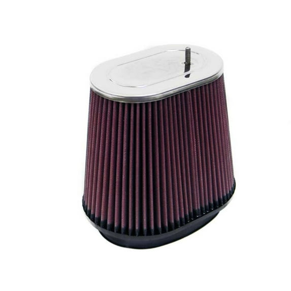 K&N Universal Clamp-On Air Filter: High Performance, Premium, Washable, Replacement Engine Filter: Filter Height: 6.75 In, Flange Length: 1 In, Shape: Oval Straight, RF-1019
