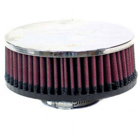 K&N Universal Clamp-On Air Filter: High Performance, Premium, Washable, Replacement Engine Filter: Flange Diameter: 2.0625 In, Filter Height: 2 In, Flange Length: 0.875 In, Shape: Round, RA-055V