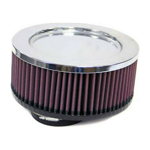 K&N Universal Clamp-On Air Filter: High Performance, Premium, Washable, Replacement Engine Filter: Flange Diameter: 3 In, Filter Height: 3 In, Flange Length: 0.625 In, Shape: Round, RA-098V