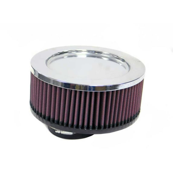 K&N Universal Clamp-On Air Filter: High Performance, Premium, Washable, Replacement Engine Filter: Flange Diameter: 3 In, Filter Height: 3 In, Flange Length: 1.125 In, Shape: Round, RC-3140