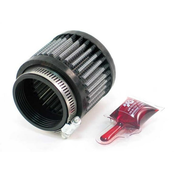 K&N Universal Clamp-On Air Filter: High Performance, Premium, Washable, Replacement Filter: Flange Diameter: 2.0625 In, Filter Height: 2.5 In, Flange Length: 0.625 In, Shape: Round, RU-1880
