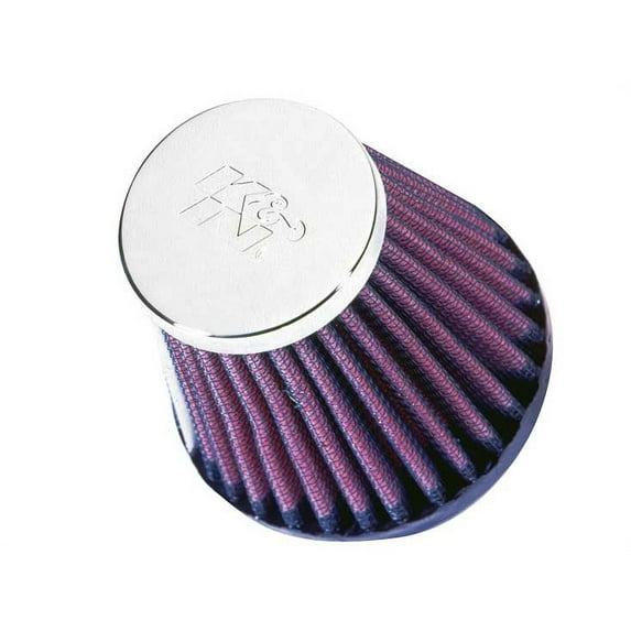 K&N Universal Clamp-On Air Filter: High Performance, Premium, Washable, Replacement Filter: Flange Diameter: 2 In, Filter Height: 3 In, Flange Length: 0.625 In, Shape: Round Tapered, RC-2580