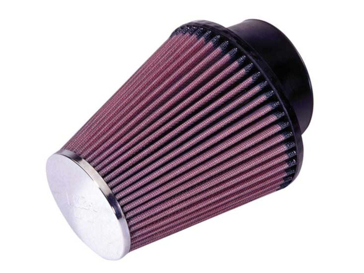 K&N High-Flow Original Lifetime Universal Clamp-On Air Filter: High Performance, Premium, Washable: Flange Diameter: 6 In, Filter Height: 8 In, Flange Length: 0.625 In, Shape - View #2