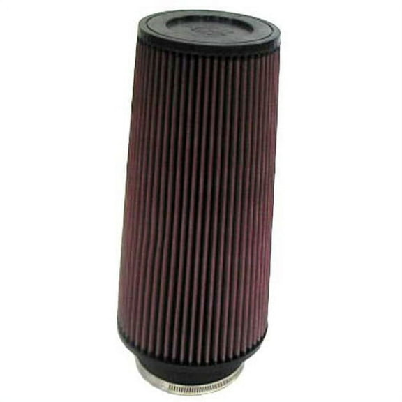 K&N Universal Clamp-On Air Filter: High Performance, Premium, Washable, Replacement Filter: Flange Diameter: 4 In, Filter Height: 12 In, Flange Length: 1.75 In, Shape: Round Tapered, RE-0860