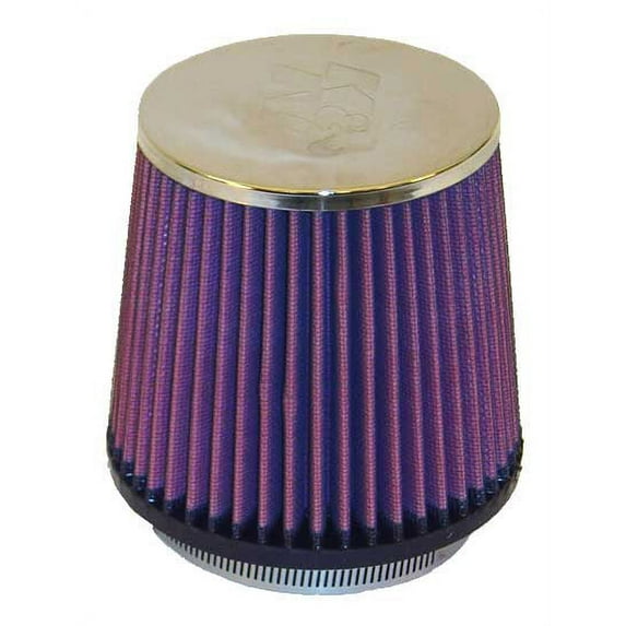 K&N Universal Clamp-On Air Filter: High Performance, Premium, Washable, Replacement Filter: Flange Diameter: 4 In, Filter Height: 5 In, Flange Length: 0.625 In, Shape: Round Tapered, RC-3600