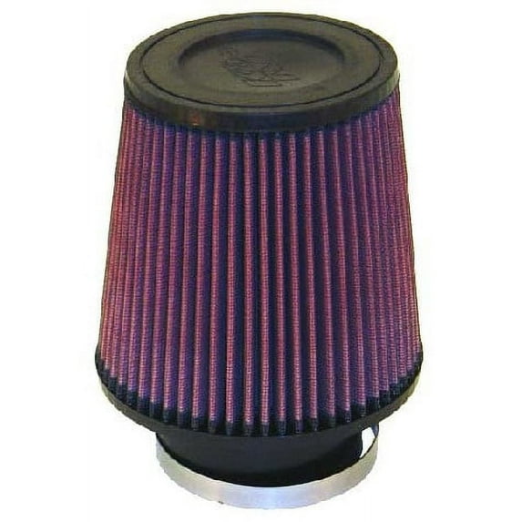 K&N Universal Clamp-On Engine Air Filter: Washable and Reusable: Round Tapered; 3.5 in (89 mm) Flange ID; 6 in (152 mm) Height; 6 in (152 mm) Base; 4.625 in (117 mm) Top, RE-0950