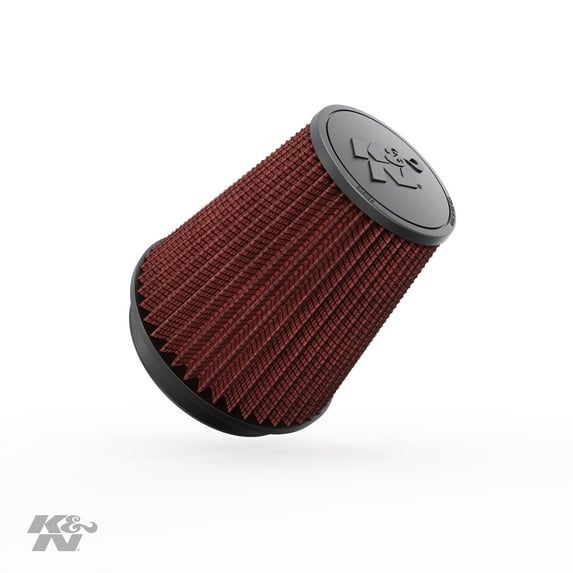 K&N Universal Clamp-On Engine Air Filter: Washable and Reusable: Round Tapered; 6 in (152 mm) Flange ID; 8.5 in (215.9 mm) Height; 7.5 in (191 mm) Base; 5 in (127 mm) Top , RF-1041