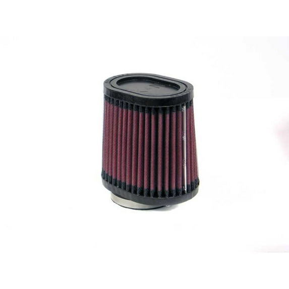 K&N Universal Clamp-On Filter: High Performance, Premium, Washable, Replacement Engine Filter: Flange Diameter: 2.125 In, Filter Height: 4 In, Flange Length: 0.625 In, Shape: Oval Straight, RU-2810