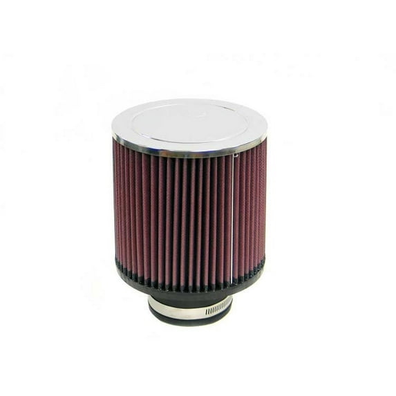 K&N Universal Clamp-On Filter: High Performance, Premium, Washable, Replacement Engine Filter: Flange Diameter: 3 In, Filter Height: 6 In, Flange Length: 1.75 In, Shape: Round Tapered, RD-1100