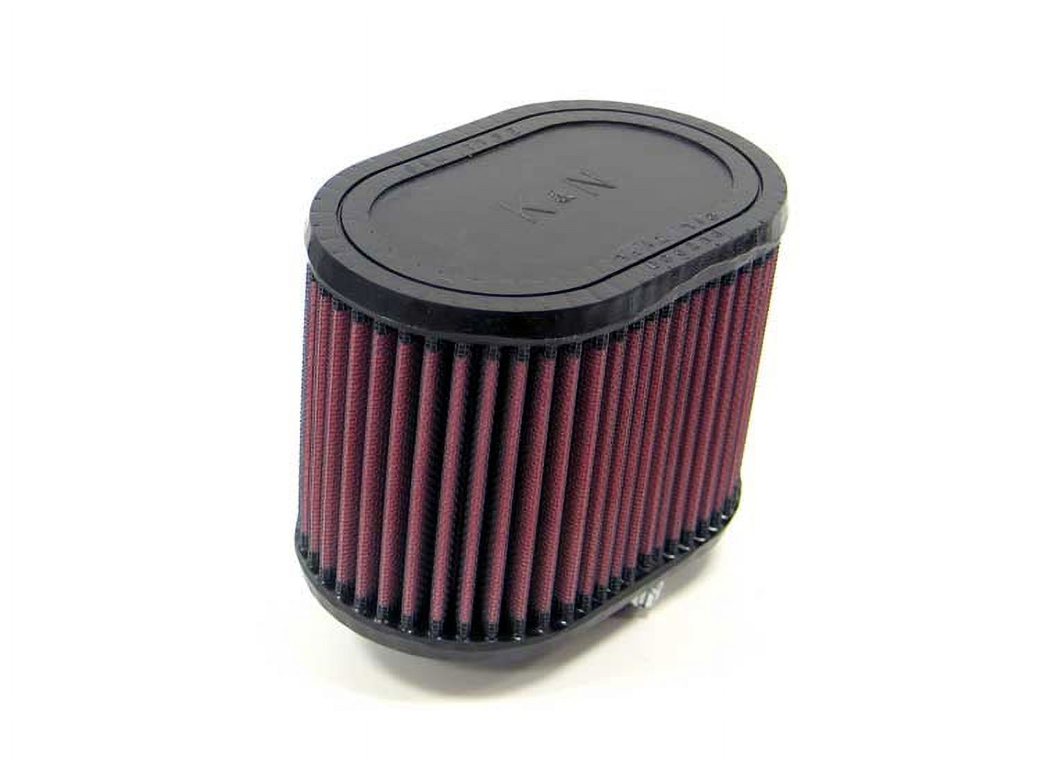 K&N Universal Clamp-On Filter: High Performance, Premium, Washable, Replacement Engine Filter: Flange Diameter: 2.25 In, Filter Height: 4.5 In, Flange Length: 1 In, Shape: Oval, RU-1320 - image 1 of 10