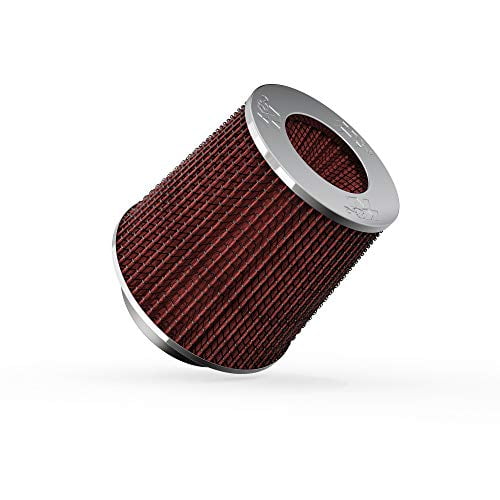 K&N Universal RG-1001RD Clamp-On Air Filter Washable and Reusable Engine Air Filter