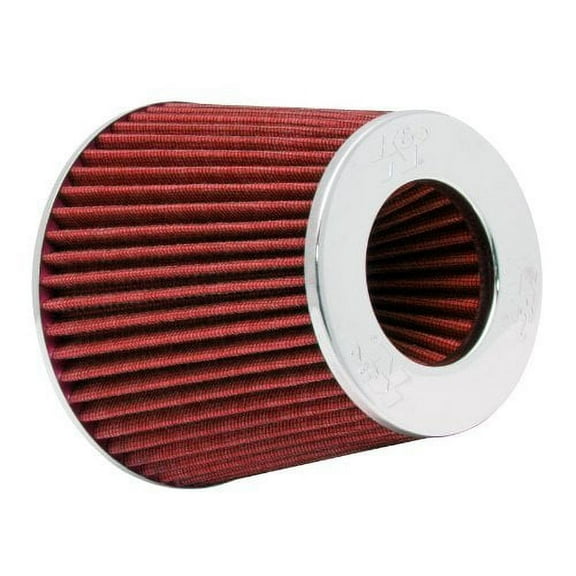 K&N Universal RG-1001RD Clamp-On Air Filter Washable and Reusable Engine Air Filter