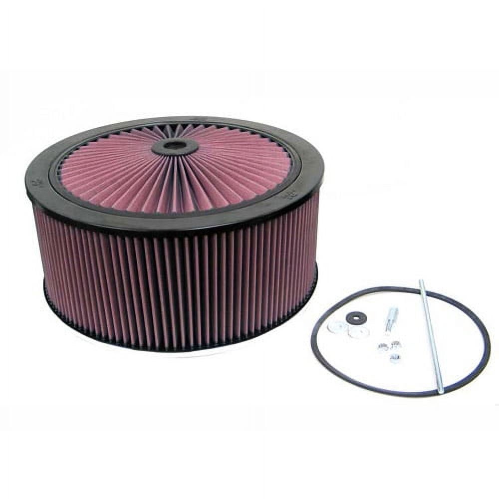 KN X-Stream Top Air Filter: High Performance, Premium, Washable, Replacement  Engine Filter: Shape: Round, 66-3100
