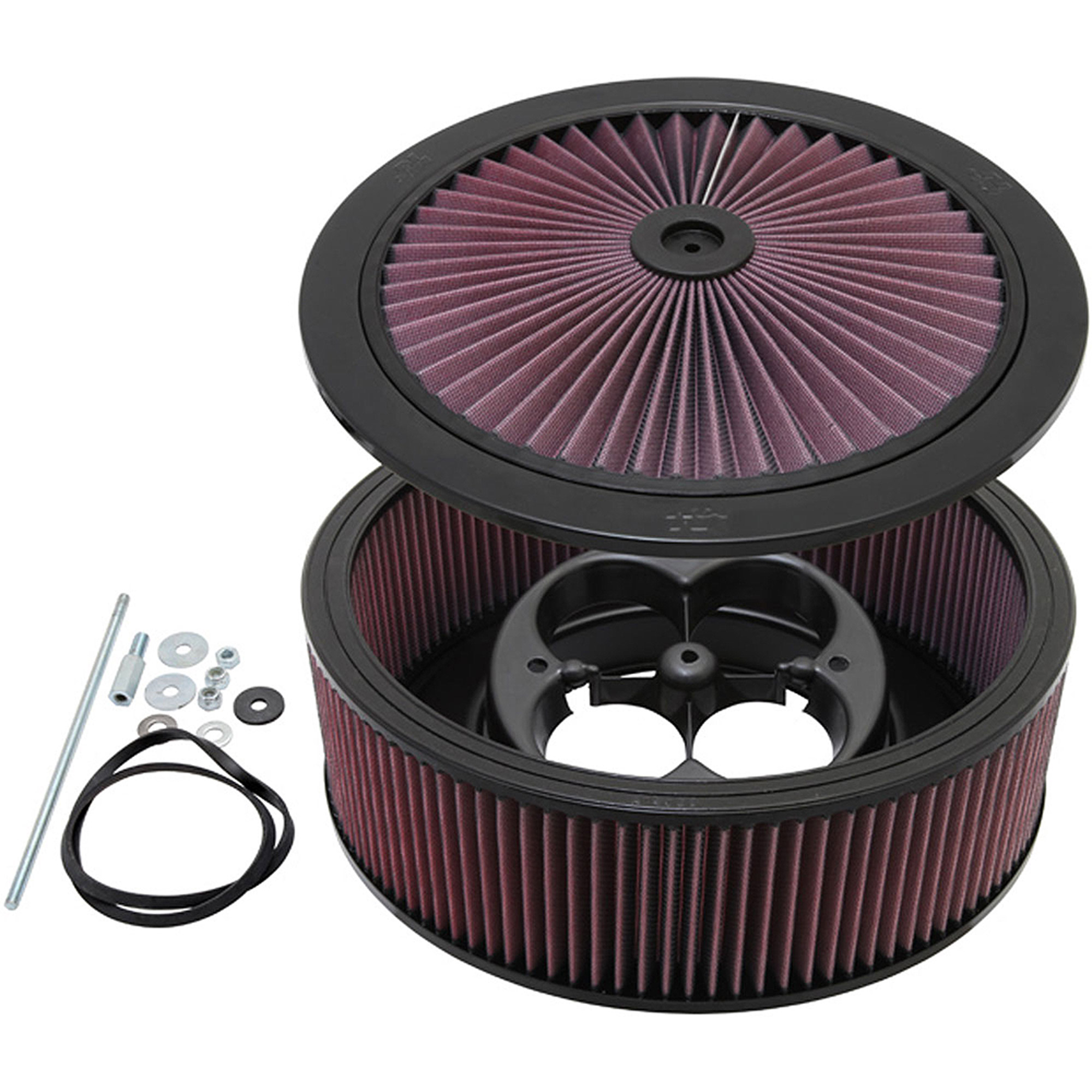 KN X-Stream Top Air Filter: High Performance, Premium, Washable, Replacement  Engine Filter: Shape: Round, 66-3220