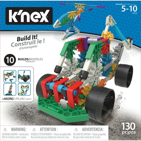 K'NEX 10 Model Building Set - Ages 5+ - 130 pcs Creative STEM Toy