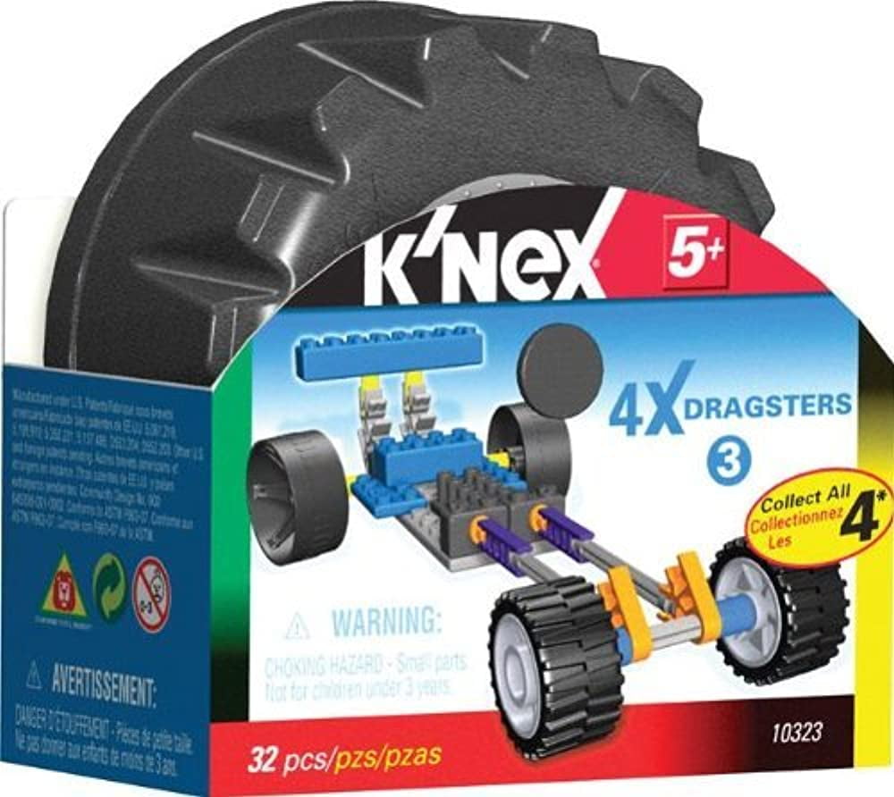 K NEX Blue Dragsters Set