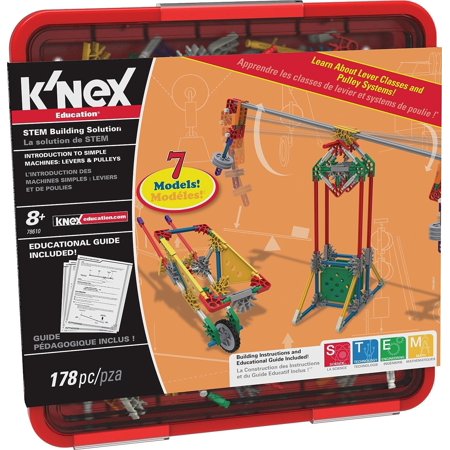 K'NEX Education - Intro to Simple Machines: Levers and Pulleys Set 178 Pieces For Grades 3-5 Construction Education Toy