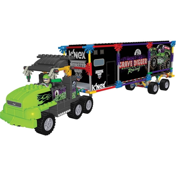 K'NEX Grave Digger Transporter Rig Building Set