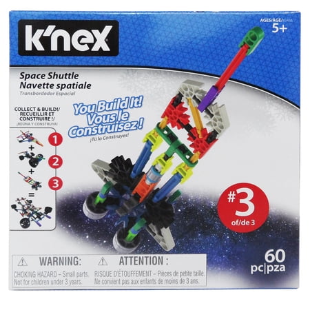 K'nex 17021 Imagine Set Space Shuttle Construction-60 Pieces-Ages 5-10 Construction Toy Multicolour