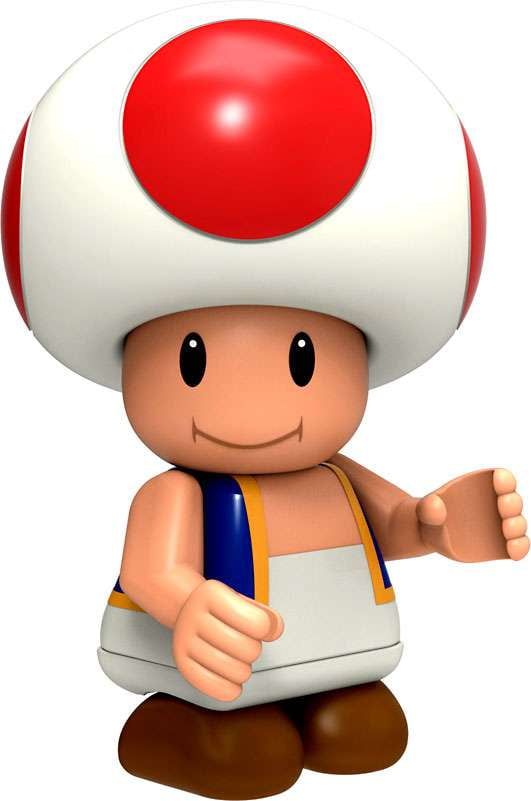 K'NEX Super Mario Series 5 Toad 2 Minifigure (Loose)