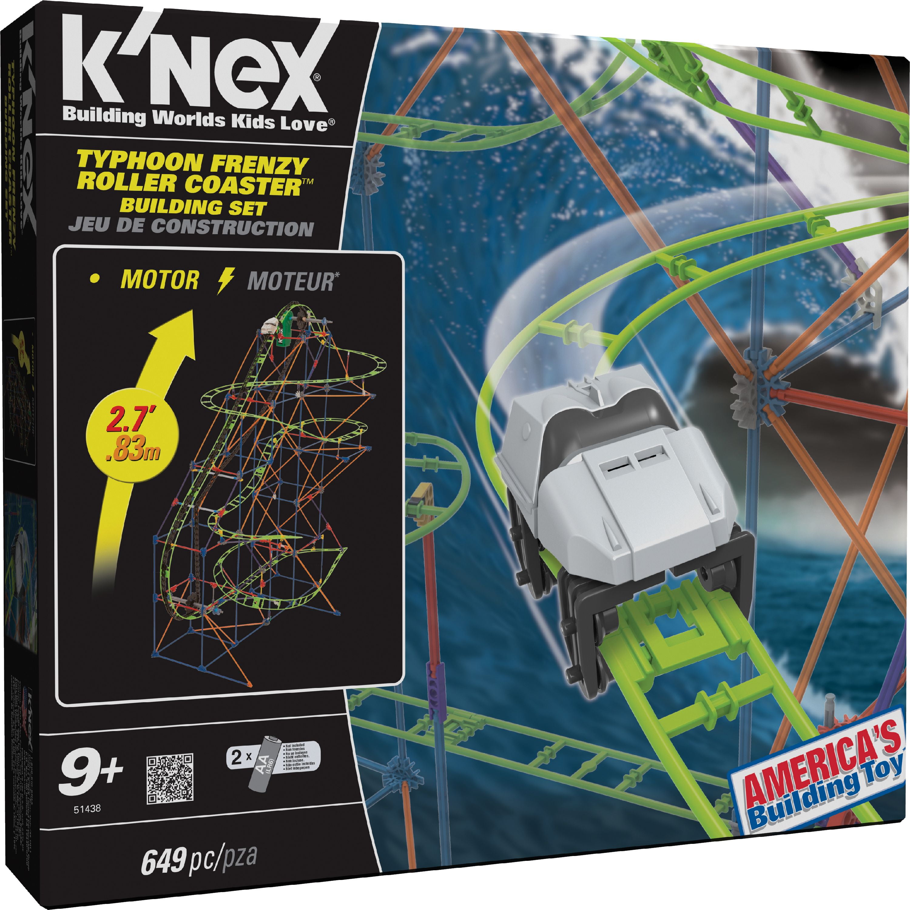 APEX コースターセット Set of coasters and picks. Free Shipping! K'NEX TYPHOON FRENZY ROLLER COASTER BUILDING