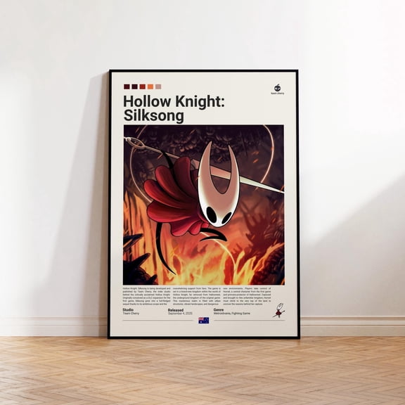 K&Night Silksong Poster, Gaming Room Poster, K&Night Fan Gift, Gaming Print Poster, Gamer Gift, Video Game Poster, Gaming Art, UNFRAMED