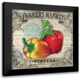 thumbnail image 1 of K, Onna 20x20 Black Modern Framed Museum Art Print Titled - Farmers Market III, 1 of 5