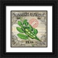 thumbnail image 1 of K, Onna 26x26 Black Ornate Wood Framed with Double Matting Museum Art Print Titled - Farmers Market II, 1 of 4