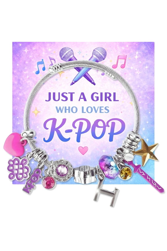 K-POP Bracelet for Fans, KPOP Bracelet Jewelry Birthday Gift for Teengirls Women, KPOP Cosplay Outfits Decor