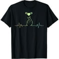 thumbnail image 1 of K-POP Heartbeat Heart Pulse Love Finger Korean Music Lover T-Shirt, 1 of 3