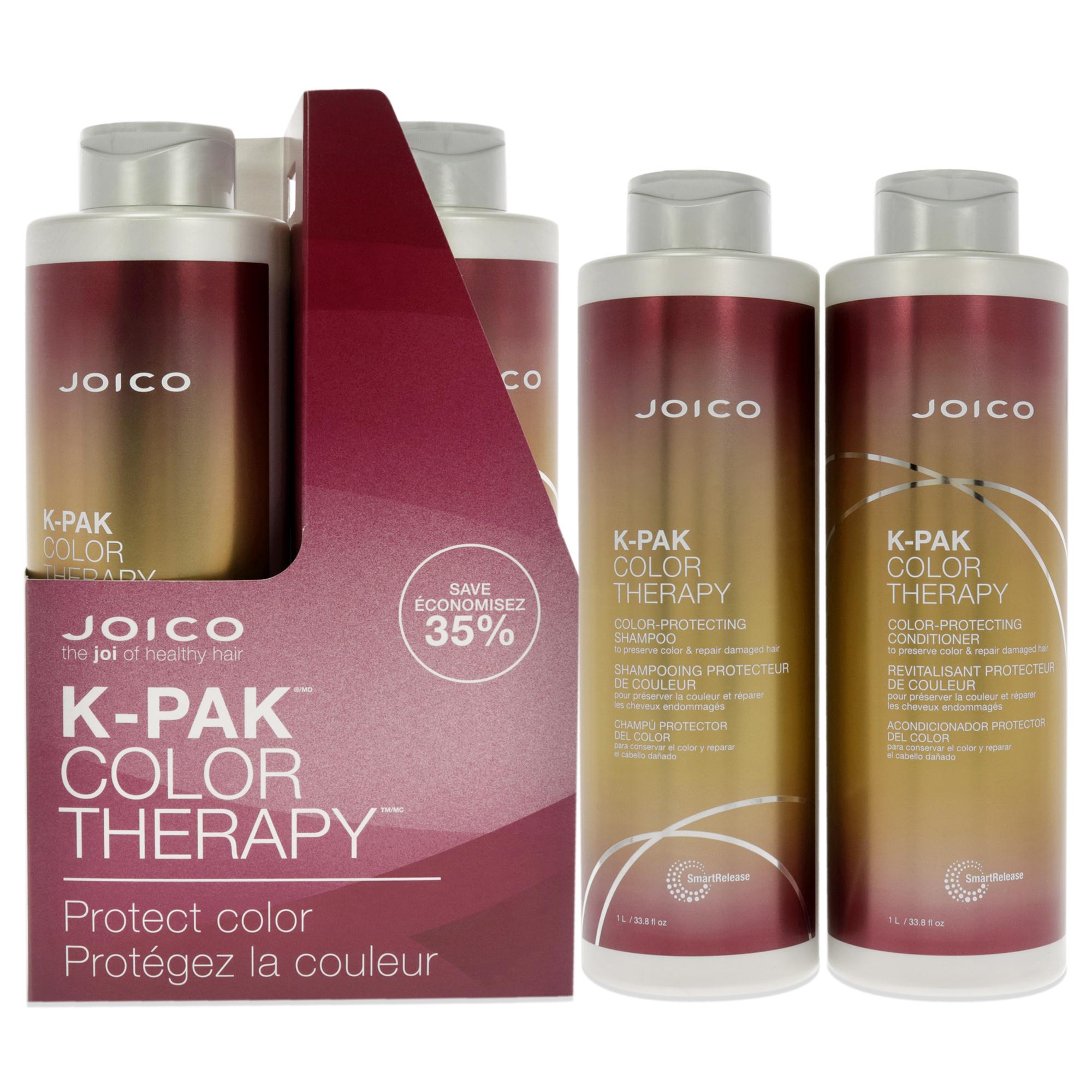 K-Pak Color Therapy kit by Joico for Unisex - 2 Pc Kit 33.8 oz Shampoo, 33.8 oz Conditioner - image 1 of 6