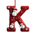 thumbnail image 1 of Decorative Letter Christmas Tree Pendant Ornaments, A-Z Alphabet Personalized Hanging Letters, Holiday Diy Craft Ornaments for Christmas Tree, 1 of 7