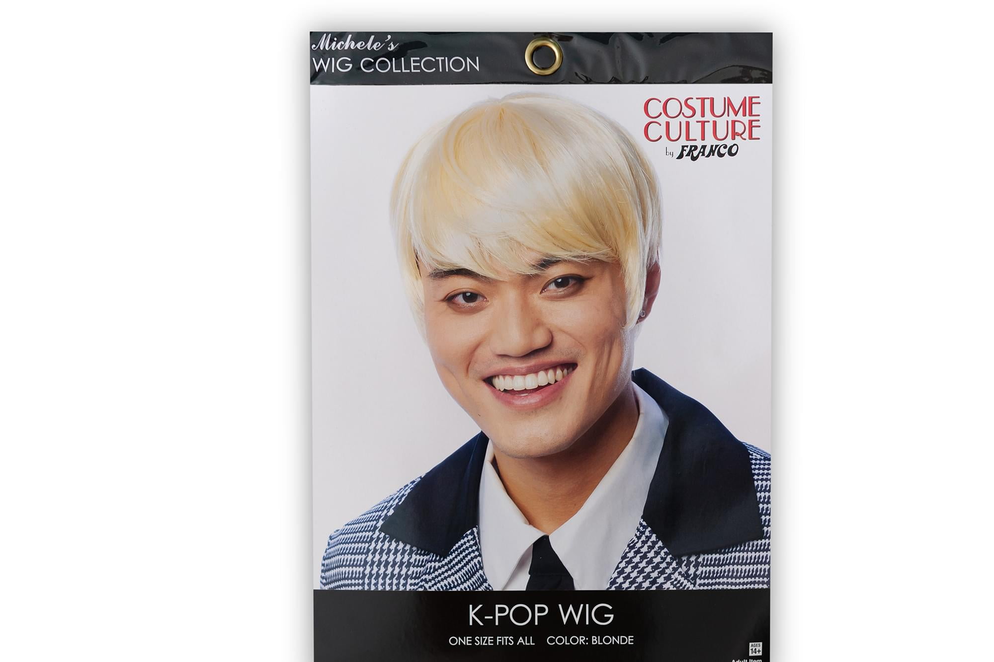 K Pop Adult Costume Wig Cosplay Costume Leisure Wig Blonde Hair Color