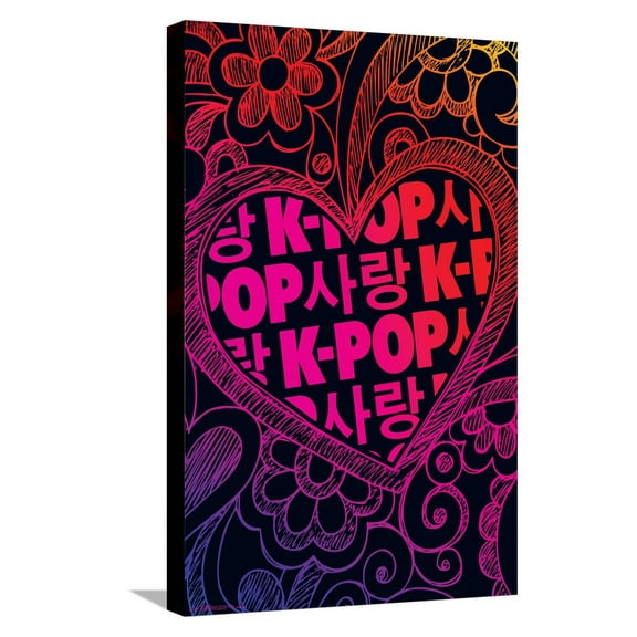 K-Pop Canvas Wall Poster, 14.725" x 22.375"