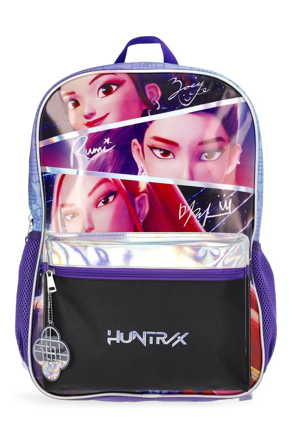 KPop Demon Hunters Girls 17" Laptop Backpack, Purple